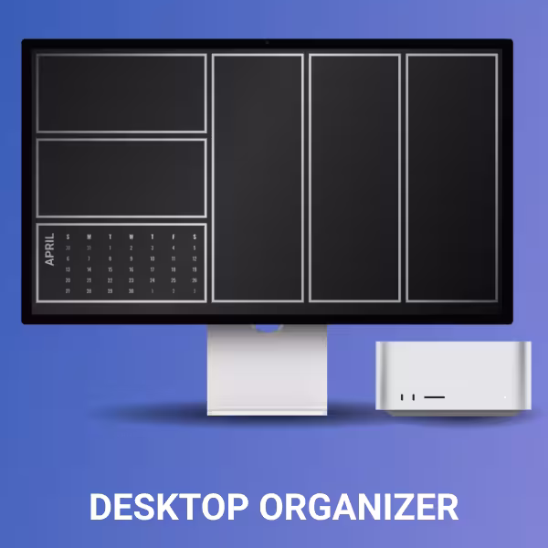 Aesthetic Desktop Orgainzer Wallpapers with Calendar 2025
