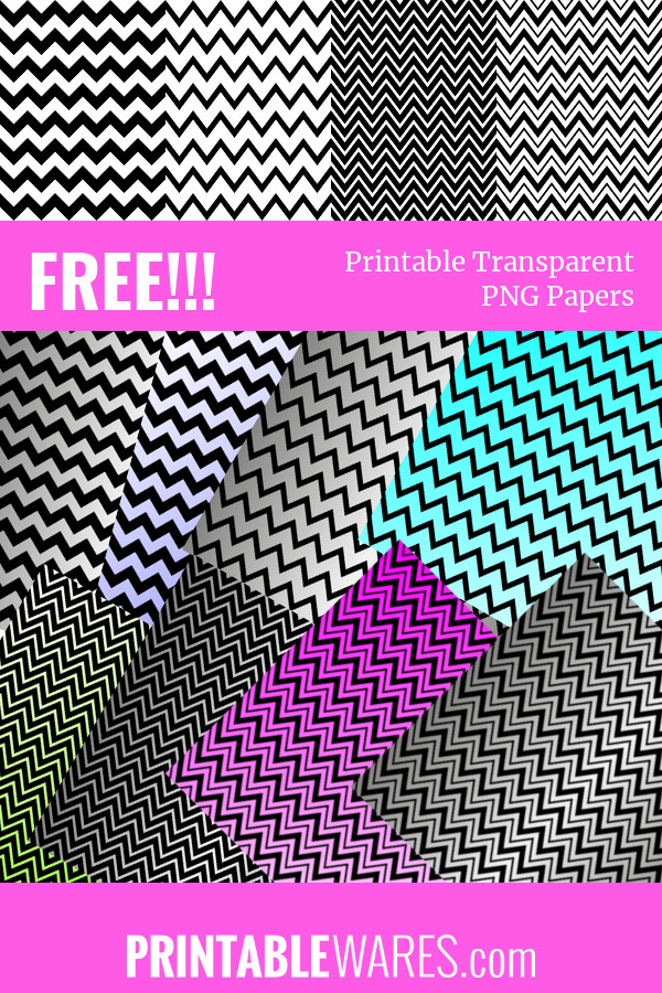 Free Black & White Chevron Printable Digital Papers