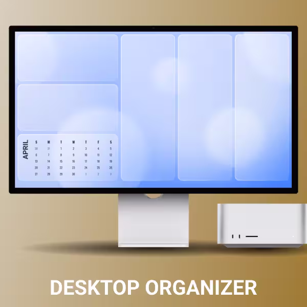 Dark Desktop Orgainzer Wallpapers with Calendar 2025. Minimalist aesthetic.