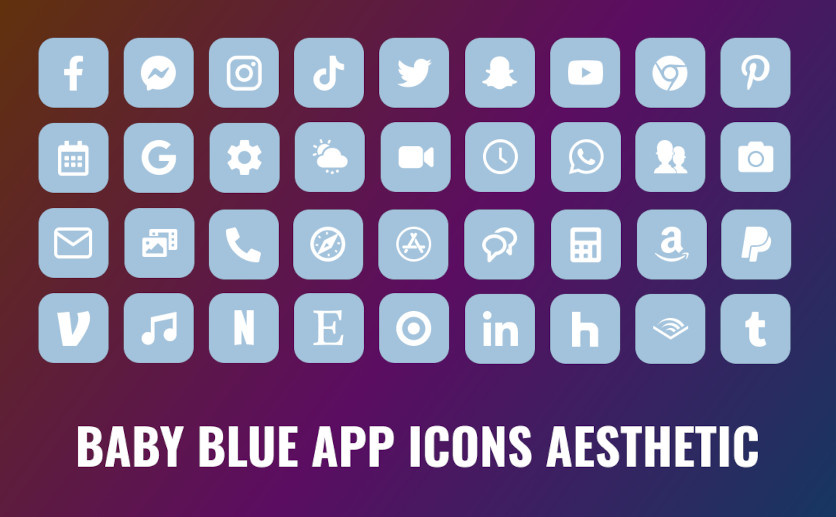 Baby Blue App Icons Aesthetic Baby Blue App Icons Aesthetic