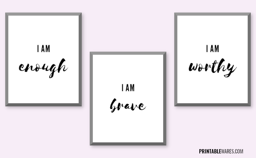 Free Printable Self Belief Affirmations PDF Free Printable Self Belief Affirmations PDF